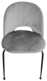 Scaun Farco ,structura metalica ,catifea - GRI INCHIS