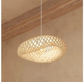 Lustră pe cablu Atmosphera BEDDY 1xE27/40W/230V bambus