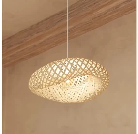 Lustră pe cablu Atmosphera BEDDY 1xE27/40W/230V bambus