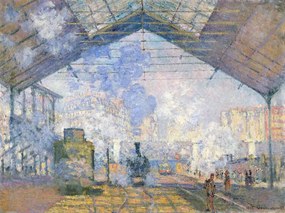 Reproducere The Gare St. Lazare (1877), Claude Monet