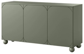 Comodă Sonatia II 150 cm cu două sertare ascunse - olive