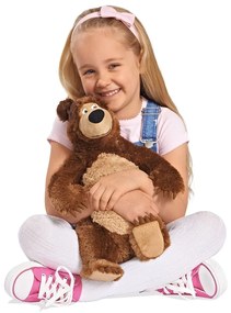 Set jucarii de plus Masha and The Bear, papusa Masha 23 cm si ursulet de plus 43 cm, Simba