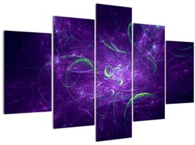 Tablou -abstracție violetă (150x105 cm)