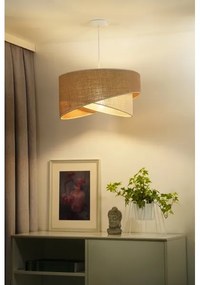 Lustră pe cablu YUTE Duolla CELLO 1xE27/15W/230V d. 45 cm maro/gri