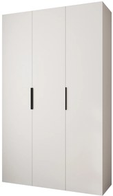 Dulap de haine 150 cm Carmela 40-4 (alb + Negru). 1126653