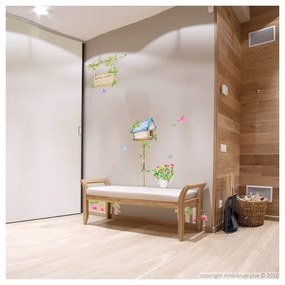 Set autocolante Ambiance Happy House, 42 x 30 cm