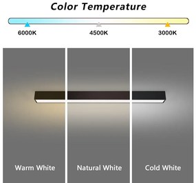 Immax NEO 07255L - LED LUNGO 20W/230V Wi-Fi Tuya negru + DO, stins reglabil