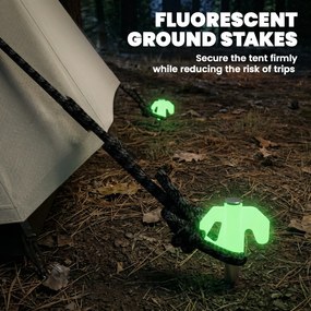 Outsunny Cort gonflabil 6 persoane Montare rapidă Cort outdoor pentru camping cu 2 dormitoare Antreu Fereastră | Aosom Romania