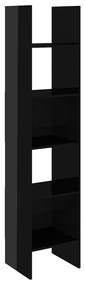 803405 vidaXL Bibliotecă, negru extralucios, 40x35x180 cm, PAL