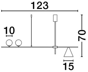Lustra suspendata design modern minimalist SWAY