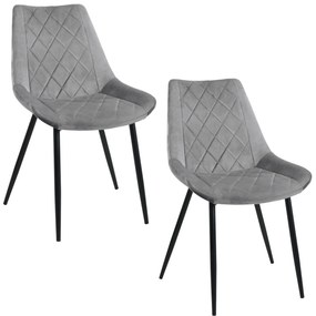Scaun de sufragerie Sariel (Gri) (2buc). 1071282
