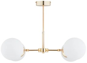 Lustră pe tijă FOTON 4xE14/40W/230V aurie/albă