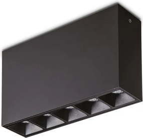 Spot LED aplicat tavan LIKA PL 12,5W 3000K NERO