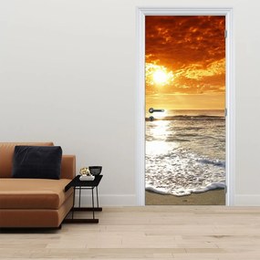 Fototapet pentru ușă - Apus de soare în corsica (95x205cm)