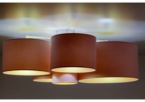 Duolla - Plafonieră ROLLER PENTO 5xE27/60W/230V roz