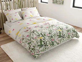 Lenjerie de pat din bumbac SUMMER MEADOW alba Dimensiune lenjerie de pat: 70 x 90 cm | 140 x 200 cm