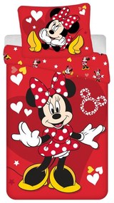 Disney Minnie Love &amp; Stars Husă pentru lenjerie de pat 140×200 cm, 70×90 cm