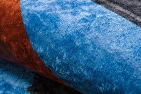 JUNIOR 51827.803 covor lavabil Camion, excavator pentru copii anti-alunecare - albastru - SECUNDAR-COTATI PRODUSUL