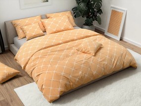 Lenjerie de pat din bumbac ARMINA culoare piersica Dimensiune lenjerie de pat: 2 buc 70 x 90 cm | 200 x 220 cm