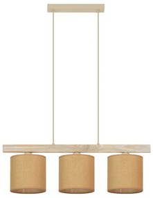 Lustră pe cablu Brilagi FOREST 3xE27/15W/230V pin/maro