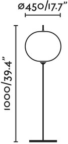 Lampa de podea iluminat exterior decorativ SAIGON 130/R45 gri/alb