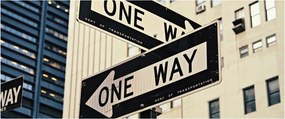 Tablou - New York ONE WAY (120x50 cm)