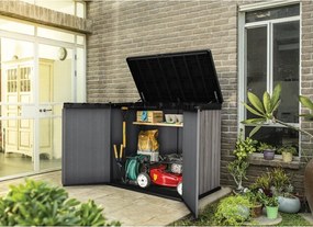 Cutie de depozitare pentru grădină gri din plastic Deco – Keter