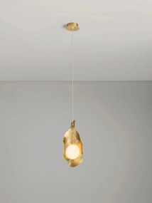 Lustra, Pendul LED otel auriu si sticla MALORY