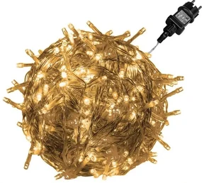 Iluminat LED de Crăciun - 20 m, 200 LED-uri, alb cald