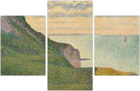 Tablou - Georges Seurat, Seascape at Port-en-Bessin, Normandy, reproducere (90x60 cm)