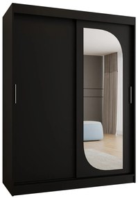 Dulap de haine 150 cm Lulu (Negru). 1125975