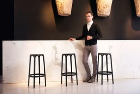 Set 4 Scaune de bar exterior / interior design modern premium BROOKLYN BAR STOOL H-76cm 65027 Vondom
