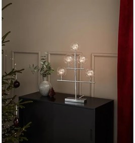 Markslöjd 704820 - Sfeșnic de crăciun MAESTRO 5xE5/0,8W/230/12V crom