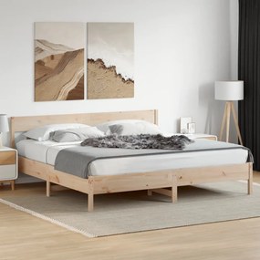 vidaXL Cadru de pat fără saltea, 180x200 cm, lemn masiv pin