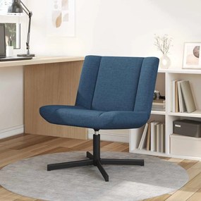 vidaXL Scaun pivotant albastru 63 x 75 x 76 cm țesătură