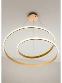 Redo 01-1891 - TORSION Lustru LED dimabil pe cablu, LED/35W/230V, Ø 75 cm, finisaj bronz