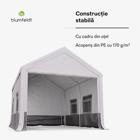 Blumfeldt Party Haven, cort, 400 x 296 x 280 cm, rezistent la intemperii, cadru din oțel, ușor de asamblat, cu pereți laterali