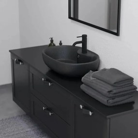 BATH DELUXE 06-060-08-02-00 - Lavoar pentru blat TROMSO, 59,5 x 41 cm, ceramică/negru