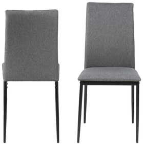 Set 4 scaune sufragerie Demina 53,5x43,5x91,5 cm Gri deschis