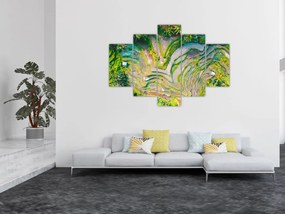 Tablou cu lanuri de orez din privire de sus (150x105 cm)