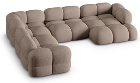 Colțar maro (cu colț pe partea stângă/în formă de "U") Loretto – Cosmopolitan Design