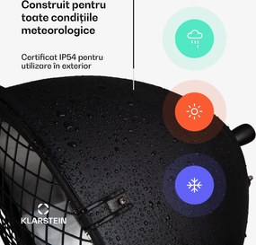 Blumfeldt Heatspot, încălzitor de terasă, 900/1200/2100 W, IR ComfortHeat, negru