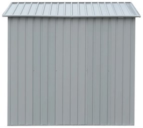 Depozit grădină pentru scule din tablă, alb / gri, 1,9x1,2 m, TEDOK