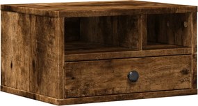 vidaXL Suport imprimantă, stejar fumuriu, 40x32x22,5cm, lemn prelucrat