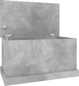 vidaXL Cutie de depozitare, gri beton, 70x40x38 cm, lemn prelucrat
