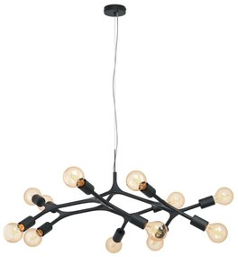 Eglo 98347 - Lustră pe cablu BOCADELLA 12xE27/60W/230V