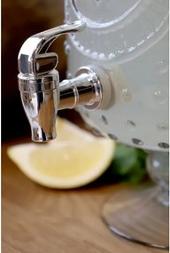 Dozator pentru băuturi din sticlă cu capac din lemn de mango, 5 L, H39,5 cm