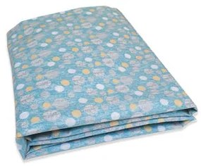 Cearceaf cu elastic 95x52 cm Bubble Blue