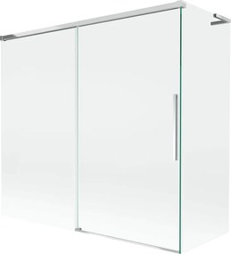 Mexen Rox L paravan cadă cu 2 canaturi glisante 170 + 70 x 150 cm, transparent, crom - 8C9L-170-070-01-00