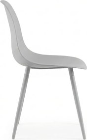 Scaun bucatarie OSAKA plastic, gri deschis